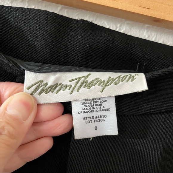 NWT Norm Thompson High Waist Trousers Black 8 - Picture 8 of 9